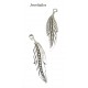 6 Silver Plated Large Leaf Charm Beads 32mm Lead & Cadium Free ~ For Stylish Jewellery Making